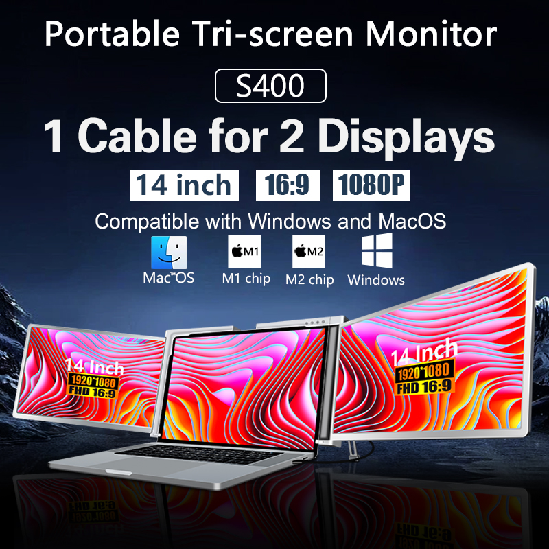 13 ila 15.6 İnç Dizüstü Bilgis - Triple Screen Laptop Monitor Foldable incelemesi ve fiyatı