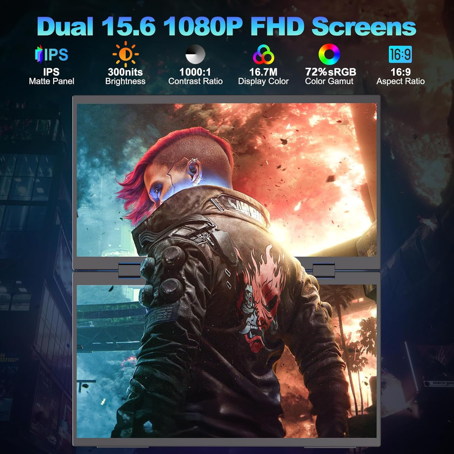15.6 inç Çift Taşınabilir Moni - Dual Screen Portable Monitor Extender incelemesi ve fiyatı