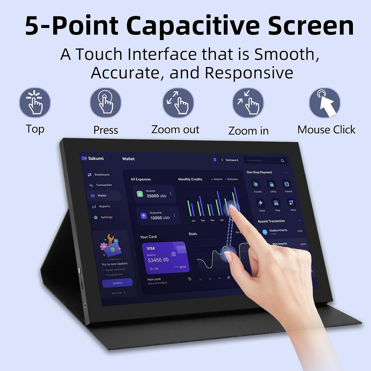 AHXJKA 11,6 inç Dokunmatik Taş - Portable Touchscreen Monitor For Laptop incelemesi ve fiyatı
