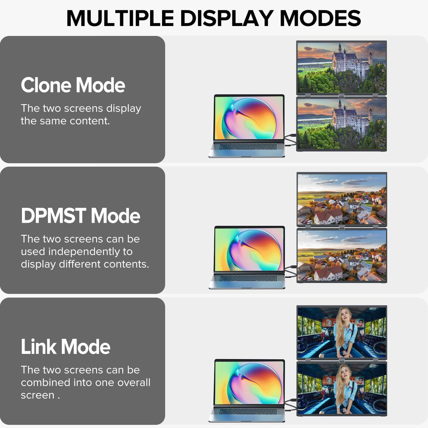 AHXJKA 18.5 İnç 100Hz Dizüstü  - Dual Screen Portable Monitor Extender incelemesi ve fiyatı
