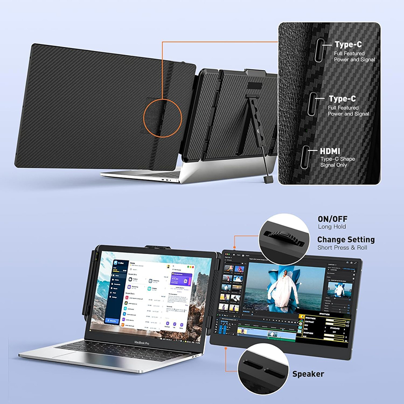 S1 Dizüstü Bilgisayar Ekran Ge - Dual Screen Portable Monitor Extender incelemesi ve fiyatı