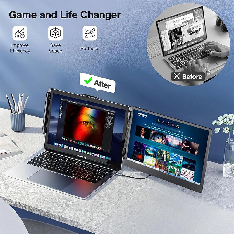 S1 Dizüstü Bilgisayar Ekran Ge - Dual Screen Portable Monitor Extender incelemesi ve fiyatı