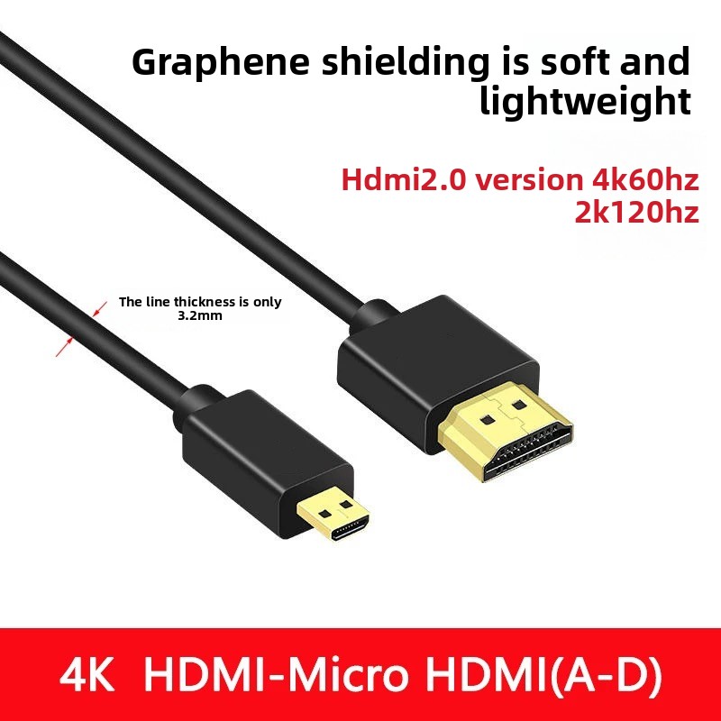 4K Ultra İnce HDMI - Mikro HDT - Mini Hdmi To Hdmi Cable Ultra Slim incelemesi ve fiyatı