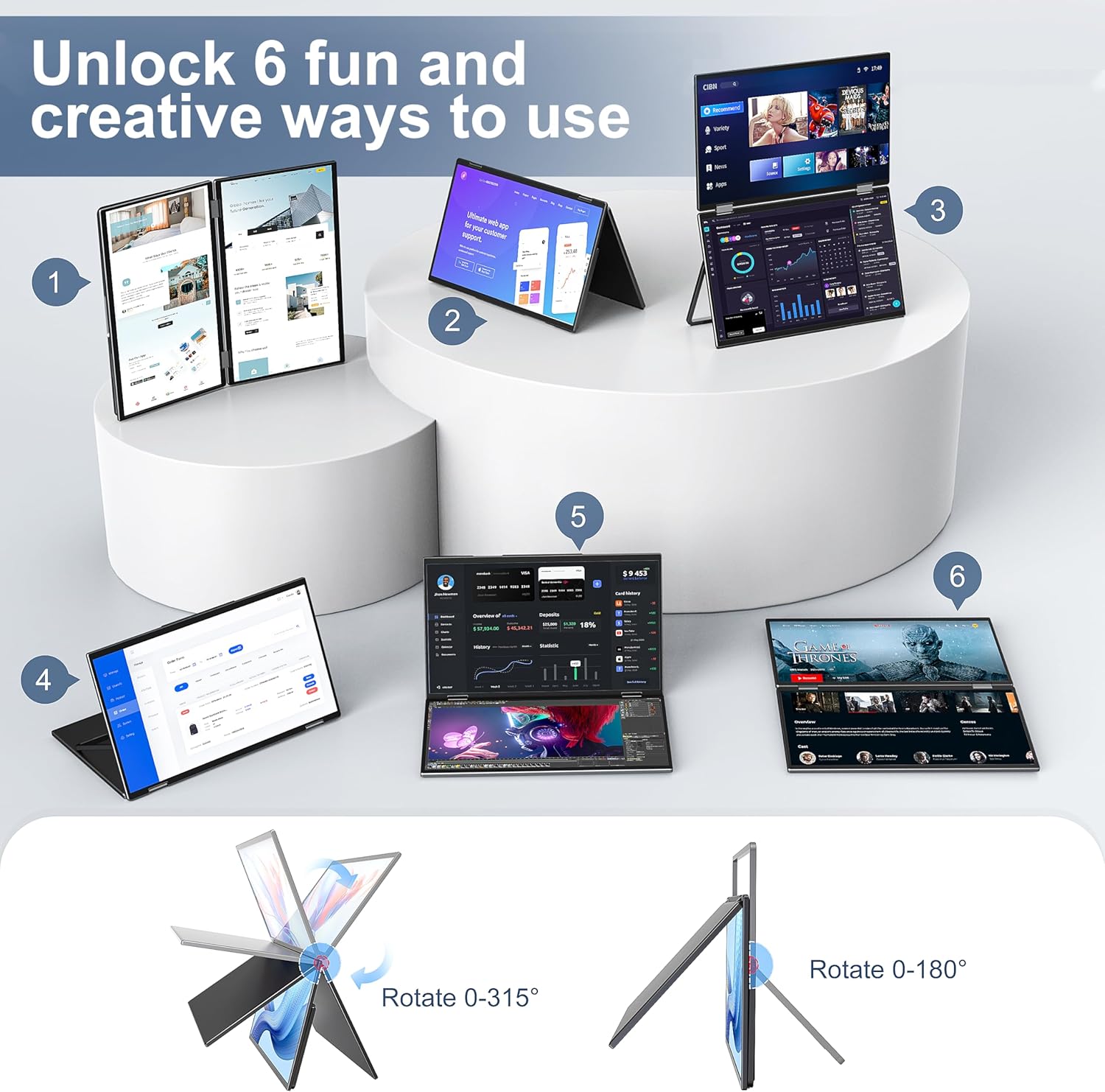15.6 inç Çift Taşınabilir Moni - Dual Screen Portable Monitor Extender incelemesi ve fiyatı