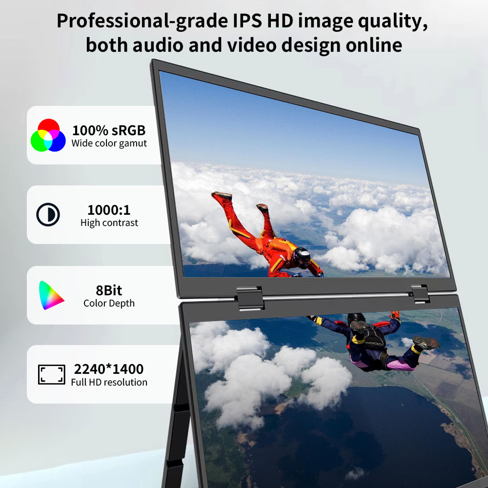14 İnç Çift Taşınabilir Monitö - Dual Screen Portable Monitor Extender incelemesi ve fiyatı