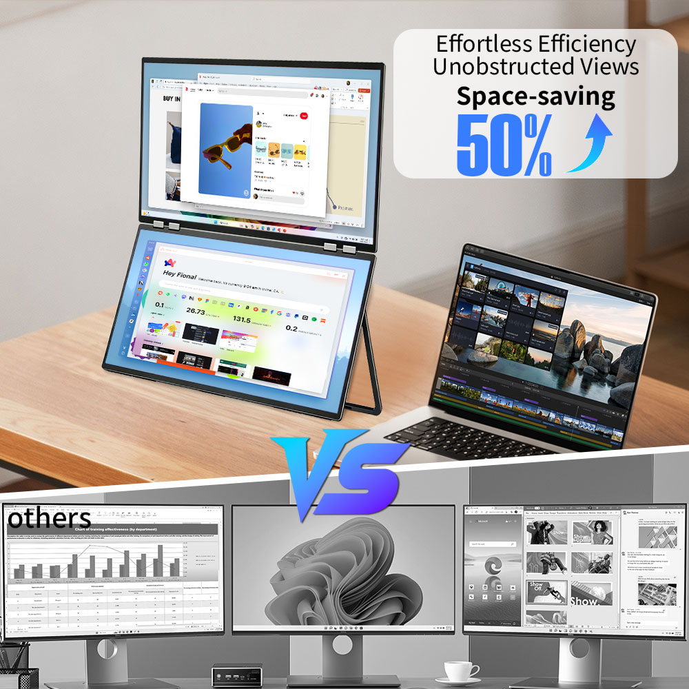 14 İnç Çift Taşınabilir Monitö - Dual Screen Portable Monitor Extender incelemesi ve fiyatı