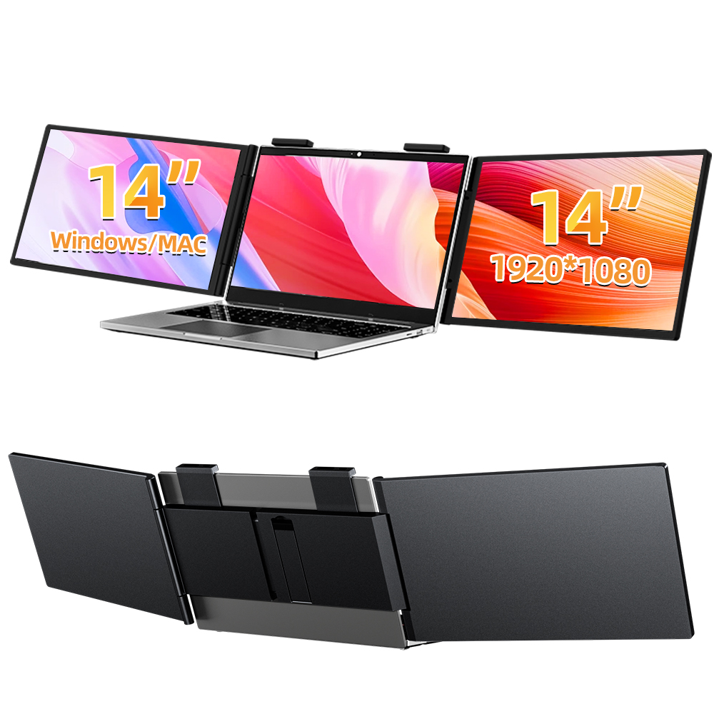 14'' OEM S3 Üçlü Ekran Oyun Ta - Triple Screen Laptop Monitor Foldable incelemesi ve fiyatı