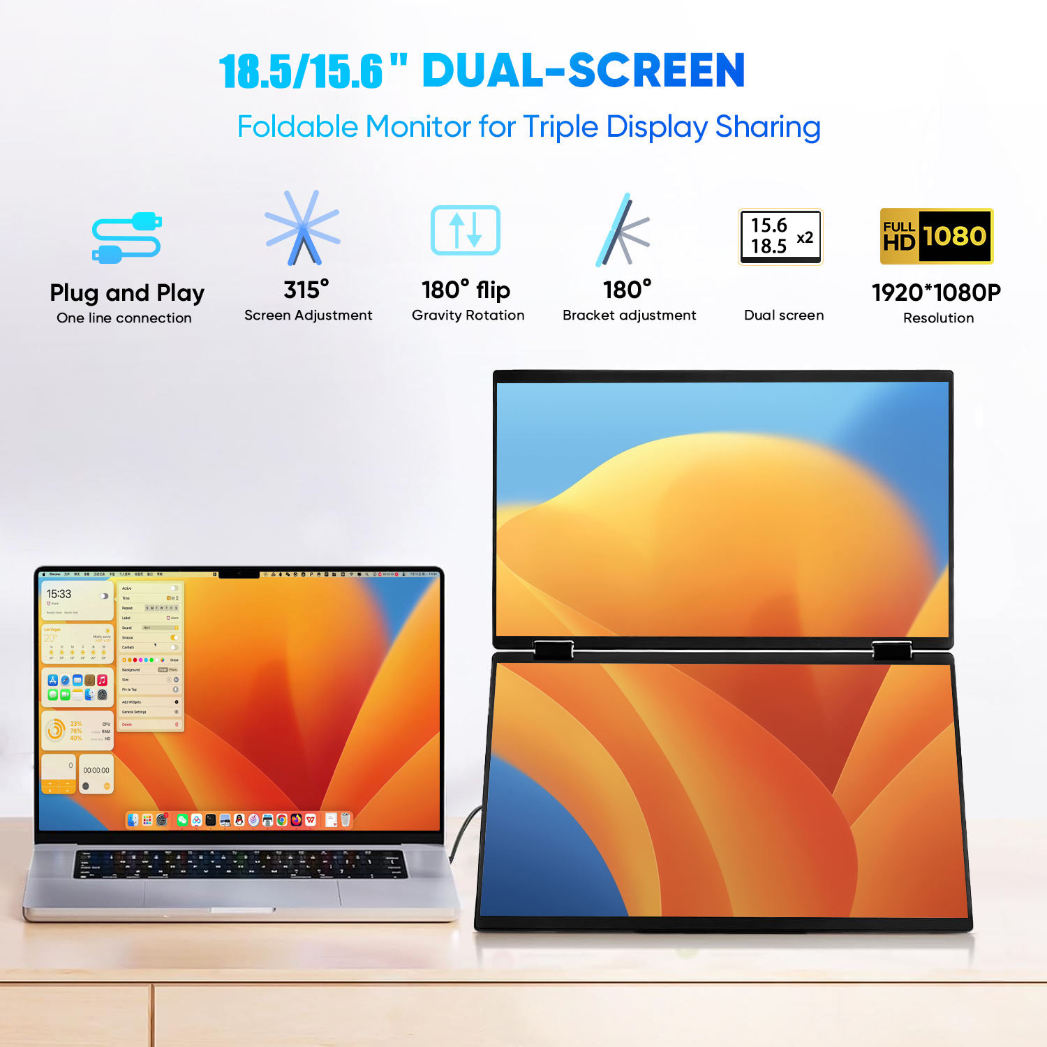 AHXJKA Çift Taşınabilir Monitö - Dual Screen Portable Monitor Extender incelemesi ve fiyatı