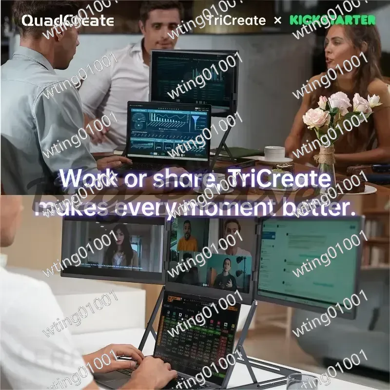 15.6 İnç Dizüstü Bilgisayar iç - Triple Screen Laptop Monitor Foldable incelemesi ve fiyatı